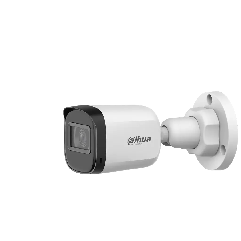 DH-HAC-B1A21N-U-0280B. Cámara HDCVI Dahua tipo bullet 2MP IR 30m lente fijo 2.8mm protección IP67 carcasa plástica.