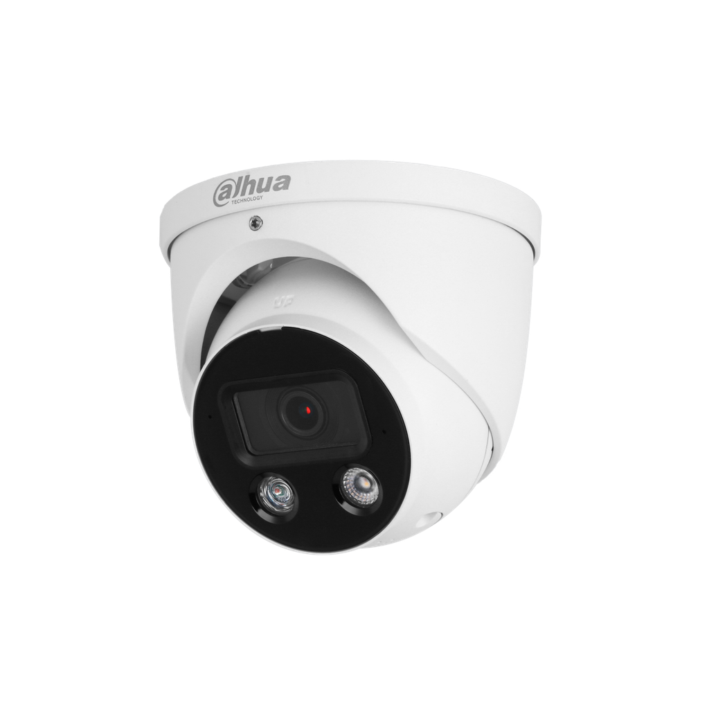 DH-IPC-HDW3449HP-AS-PV-0280B-S4. Cámara IP Domo Dahua Active Deterrence WizSense 4MP Lente 2.8mm WDR