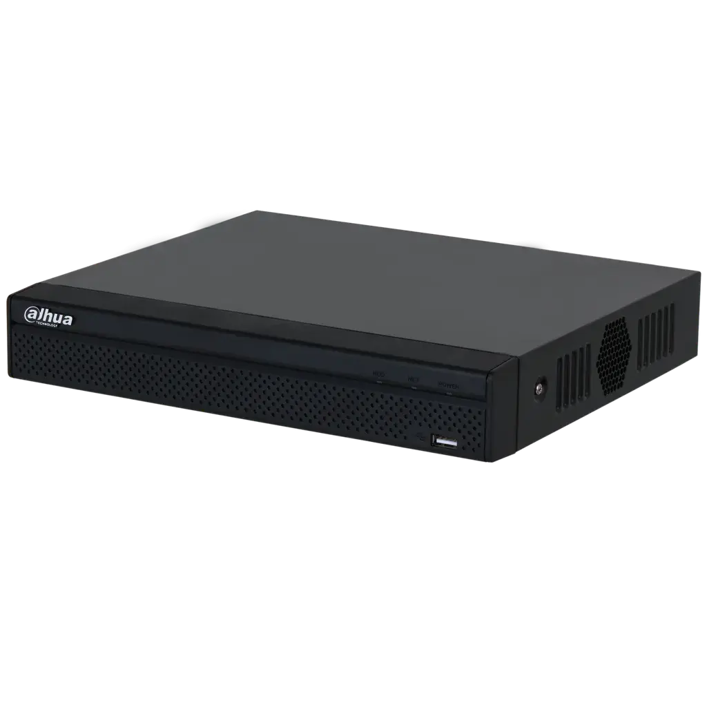 DHI-NVR2108HS-8P-4KS3. NVR Dahua 8 canales con 8 puertos PoE soporta 1 HDD hasta 20TB SMD Plus IVS (